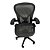 Cadeira importada Earon , com rodas , regulagem de banco e suporte de braço , cor preta - Imagem 2