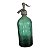 Antiga garrafa decorativa em vidro grosso na cor verde , sifão, mede 32x13 cm diâmetro - Imagem 1