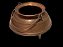 Antiga vasilha de cobre grosso, com alça e 3 pés, mede 20x12 cm altura, peso 450 gramas - Imagem 2