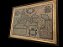 Antigo quadro mapa mundi com vidro e moldura em madeira, mede 67x50 cm largura, pesa 3 kgs - Imagem 2