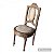 Antiga e linda cadeira Francesa, original, com lindo entalhe na saia , pés entalhados, acento em camurça, ótimo estado - Imagem 2