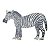 Diferente placa de metal recortado representando zebra, pintado a mão , mede 90x75 cm - Imagem 1
