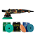 Kers Politriz Roto Orbital Gold Camuflada 15mm 1000W 220V + Kit Boinas Hyper 5" + Brinde - Imagem 1