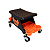 Banco com Rodízios 360° Profissional LowRider Stool 130kg - Kers - Imagem 3