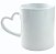 Caneca alça de coração branca - Imagem 1