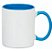 Caneca alça e interior azul claro - Imagem 1