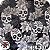 Caveira Flores Black - Imagem 1
