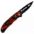 Canivete Camuflado Automático 21cm Laranja Personalizado - Imagem 1