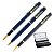 Conjunto Premium 3 Peças Crown Capricci Azul Personalizado - Esferográfica, Roller e Tinteiro - Imagem 1