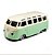 Miniatura Volkswagen Van Samba Verde - Escala 1/64 - BBurago - Imagem 2