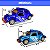 Kit 2 Miniaturas Fusca Escala 1/32 em Metal Roda de Borracha - Abre as Portas - Imagem 5