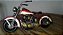 Moto Vintage Decorativa De Metal Vermelho & Branco 1208 Escala 1/18 Verito - Imagem 7