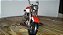 Moto Vintage Decorativa De Metal Vermelho & Branco 1208 Escala 1/18 Verito - Imagem 16