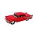 Miniatura Chevrolet Bel Air 1957 Vermelho Escala 1/40 Kinsmart - Imagem 4