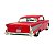 Miniatura Chevrolet Bel Air 1957 Vermelho Escala 1/40 Kinsmart - Imagem 2