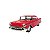 Miniatura Chevrolet Bel Air 1957 Vermelho Escala 1/40 Kinsmart - Imagem 3