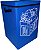 CESTO BAÚ PORTA BRINQUEDO INFANTIL - MONTESSORIANO 34x50x35 AZUL - Imagem 1