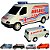 Carrinho De Brinquedo Bombeiro Resgate Polícia Ambulância 22cm - Imagem 15