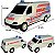 Carrinho De Brinquedo Bombeiro Resgate Polícia Ambulância 22cm - Imagem 1