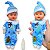 Brinquedo Boneca Infantil Articulada Com Pijama e Mamadeira - Imagem 5