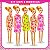 Kit 5 Bonecas Plástico Brinquedo Para Meninas Criança Barato - Imagem 6
