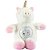 PELÚCIA UNICORNIO MUSICAL E LUZ BRANCO - 4 FUNÇÕES - CLINGO - Imagem 1