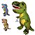 Dinossauro Tiranossauro Rex De Pelúcia Macio Antialérgico 26cm - Imagem 1