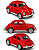 Miniatura Fusca Clássico em Metal - Escala 1/43 - Diversas Cores - Imagem 1