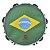 Pandeiro Acrilico 10 Polegadas Brasil Verde Phx 96A Gr - Imagem 1