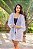 Saida De Praia Kimono Vestido Curto Branco - Imagem 2