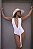 Body Flex Branco Maiô Multiuso Faixas Longas Praia, Noite, Piscina. - Imagem 3