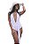 Body Flex Branco Maiô Multiuso Faixas Longas Praia, Noite, Piscina. - Imagem 1