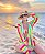 Saída De Praia Kimono Curto Moda Praia Feminina - Imagem 4