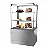 Vitrine refrigerada Retilínea Linha Glass Inox 0,70 Metros - Imagem 2
