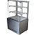 Vitrine refrigerada Retilínea Linha Glass Inox 0,70 Metros - Imagem 4