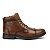 Bota Masculina George Couro Cadarços Marrom - Imagem 1