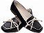 Mocassim Feminino Sapatilha Maria Julia Preto - Imagem 1