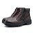 Bota Masculina Jean Couro Solado Tratorado Marrom - Imagem 2
