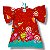 Vestido de Viscose Estampa Digital com Manga Borboleta Noite das Tulipas - Imagem 4