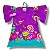 Vestido de Viscose Estampa Digital com Manga Borboleta Noite das Tulipas - Imagem 2