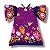 Vestido de Viscose Estampa Digital Manga Borboleta Jardim Noturno - Imagem 2