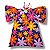Vestido Viscose Estampa Digital  Manga Borboleta Jardim de Margaridas - Imagem 1