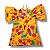 Vestido Viscose Estampa Digital  Manga Borboleta Primaveril - Imagem 1