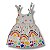Vestido de Alça Laço Estampa Digital Arco-Íris - Imagem 3