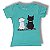 Blusa Viscolycra Manga Curta Cats in Love - Imagem 1