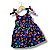Vestido de Alça Laço Estampa Digital Corações - Imagem 1