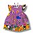 Vestido Estampa Digital babados e Laço nas Costas Filhotinhos - Imagem 1