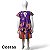 Vestido de Viscose Estampa Digital Laço nas Costas Arte Fantástica - Imagem 3