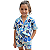 Conjunto Kimono infantil Floral azul - Imagem 1