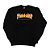 Moletom Thrasher Magazine Careca Classic Flame - Preto - Imagem 1